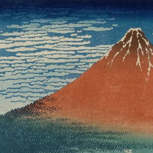 3_ Red Fuji, Katsushika Hokusai